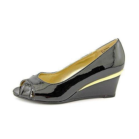Friscco Peep Toe Classic Pumps, Black, Size 5.5