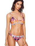 Sweatyrocks Bathing Suit Multicolor Printed Cross Back Bikini Set