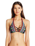 Dashiki Halter Bikini Top Black 10