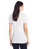 Short Sleeve V Neck Tee Shirt, Ash, L
