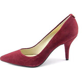 Michael Michael Kors Flex Mid Pump Pointed Toe Suede Classic Pumps Merlot Size 85