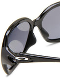 S Overtime Oo916701 Round Sunglasses,Polished Black Frame/Grey Lens,One Size