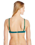 Color Block FiberLite Bikini Top, Deep Green/Vermilion/Blue Ribbon, M