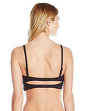 Kenneth Cole York Beat Of The Street Underwire Bustier Bra Bikini Top Black L