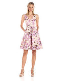 Floral Fit And Flare Pockets, Vintage Plum, 12