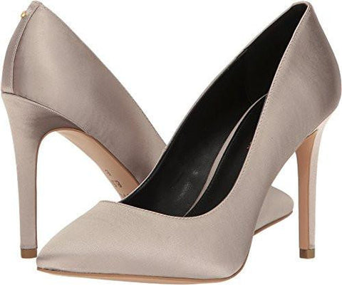 Heidi Light Grey Satin Sandal
