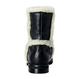 Maison Margiela Mm6 Leather Fur Trimmed Boots Shoes Us 7 It 37;