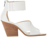 Nine West S Yannah Wedge Sandal White Leather 95 M Us