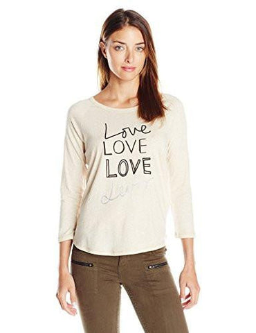 Long Sleeve Shirt, Love S Raglan Oatmeal Heather 100% Cotton, XLarge
