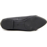 Cadyy Pointed Toe Slide Flats, Black, Size 6