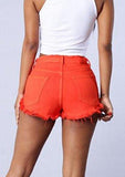 M2Mo Fashion High Waist Denim Hot Shorts One Us L