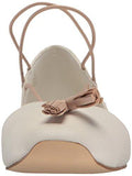 Nine West Zaina Leather Ballet Flat White 9 M Us