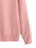 Sweatyrocks Sweatshirt Pink Alien Patch Drop Shoulder Long Sleeve Shirt M