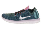 Free Rn Flyknit Blackwhite Bright Mango Running Shoe Size 8