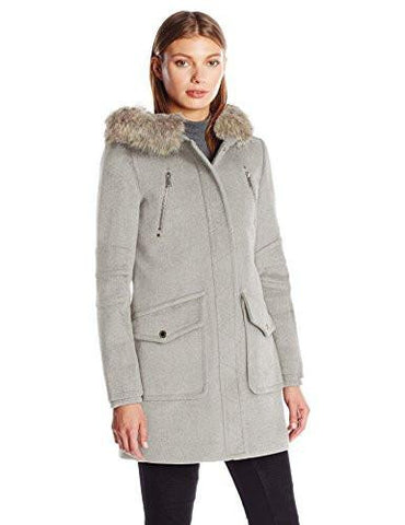 Wool Duffle Coat Grey Xl