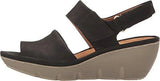 Clarene Allure Black Nubuck Sandal