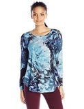 Karen Kane Polar Floral Print Tee, Small