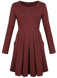 Creti Fashion Casual Slim Fit And Flare Tunic Dress T Shirt Dress