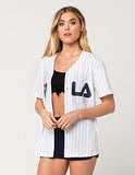 Fila Lacey Baseball Jersey White Xsmall