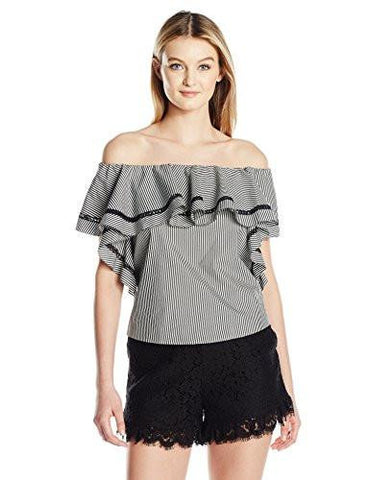 Molly Top, Black/White, 8