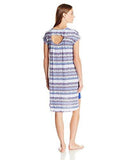 Ellen Tracy Printed Sleeptee, Mini Ikat, M