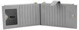 Travelambo Walllet Rfid Blocking Bifold Multi Card Case Wallet With Zipper Pocket Synethic Leather Gray