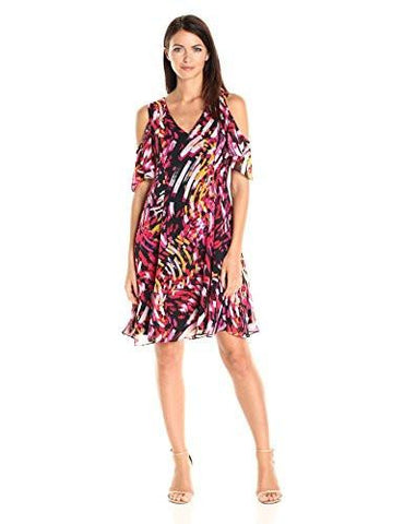 Nine West Fit And Flare Cold Shoulder Dress Salsaharvest 12