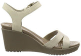 Leigh Ii Ankle Strap W Wedge Sandal Oatmealkhaki 5 M Us