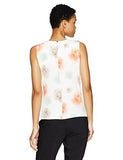 Printed Floral Pleat Neck Cami Porcelain Rosemulti S