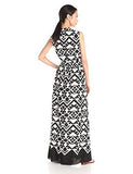 Shirtdress Maxi Dress, Black/Ivory, 4
