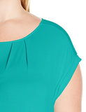 Plus Size Sleeveless Pajama Set Peacock 2X