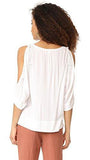 Katella V Neck Blouse, White, S