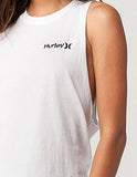 Born From Water Muscle Tank, White, Xsmall
