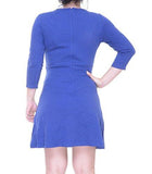 Maison Jules ALine Above Knee Casual Dress Blue M