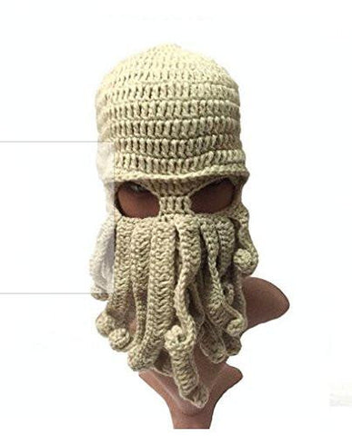 Tentacle Octopus Cthulhu Knit Beanie Hat Cap Wind Ski Mask Beine Color