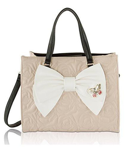 Bag In A Bag Satchel Tote With Pouch Rose Sand