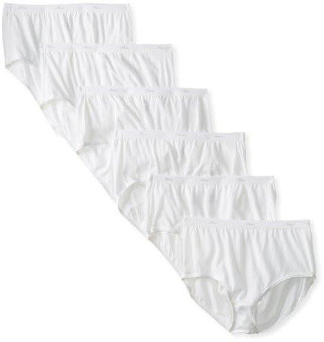 Hanes Briefs 6 Pack Size:10 Color:White