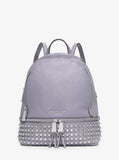 Michael Kors Rhea Small Studded Backpack Bag Leather Lilac
