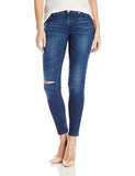 True Religion Halle Midrise Super Skinny Slits, Cobalt Rush, 26