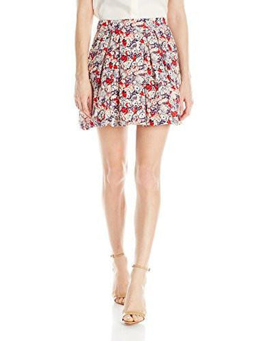 Pleated Skirt Bright Redmulti 4