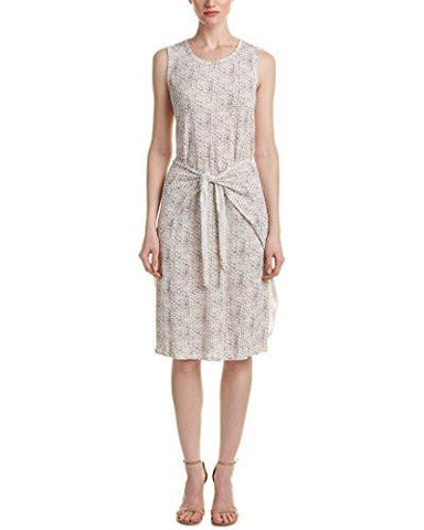 S Shibori Linen Wrap Dress, Xs, White