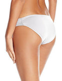 Gypsy Solids Shirredside Hipster Bikini Bottom Whitewhite 10