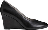 Partnership Wedge Pump Black Leather 6 W Us