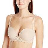 Celeste Strapless Plunge Smooth Cup Bra, Nude, 32F