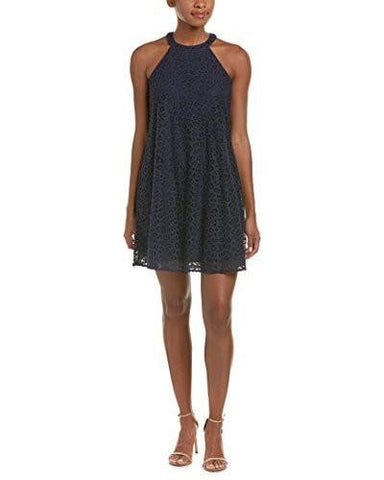 Lace CutAway Halter Swwing, Navy Multi, 8