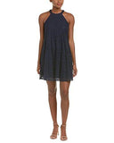 Lace CutAway Halter Swwing, Navy Multi, 8