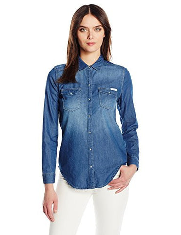 Jeans Basic Denim Shirt Brady Mid Small