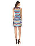 Trina Kaine Striped Sweater Dress Tomato Large