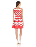 Zig Zag Cotton Jacquard, Blaze/White, 2