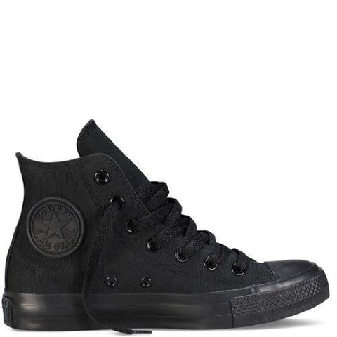Unisex Chuck Taylor All Star High Top Sneakers 105 Dm Us Black Monochrome